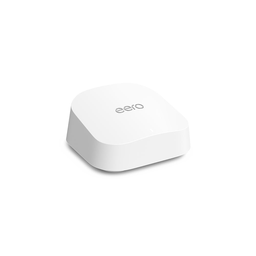 Amazon eero 7 mesh wifi router with eero Plus annual (auto-renews) - Supports internet plans up to 2.5 Gbps, Coverage up to 2,000 sq. ft., 1-pack