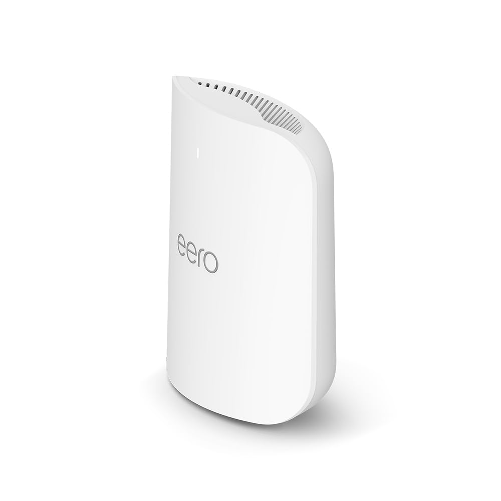 Amazon eero Pro 7 with 1 month free eero Plus (auto-renews) - Supports internet plans up to 5 Gbps, Coverage up to 2,000 sq. ft., Connect 200+ devices, 1-pack